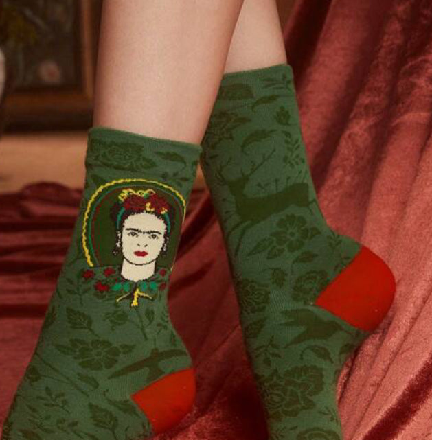 Frida socks (green)  **limited**